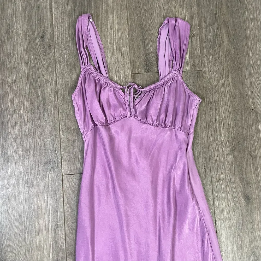 Madewell Square Neck Sleeveless Chic Party Trendy Midi Dress US Women's 2 New
